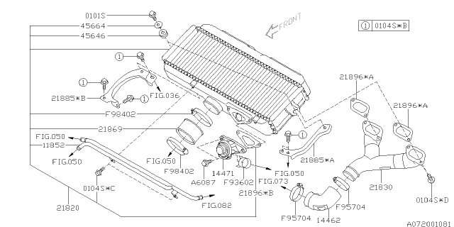 2008 Subaru Impreza WRX Inter Cooler Diagram 2