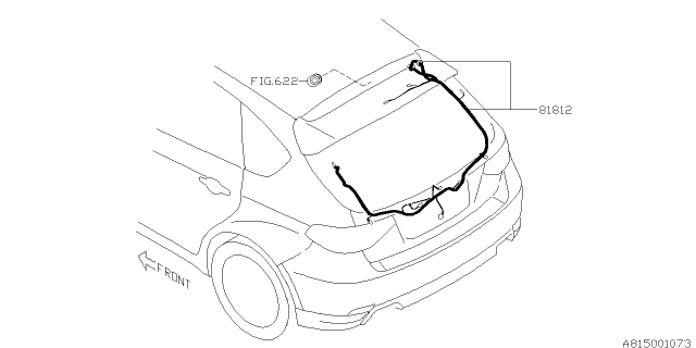 2013 Subaru Impreza WRX Cord - Rear Diagram 3