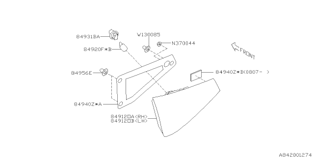 2010 Subaru Impreza Lamp - Rear Diagram 5