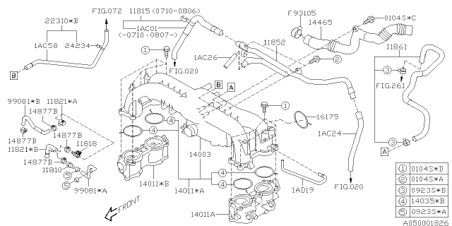2010 Subaru Impreza STI Intake Manifold Diagram 11