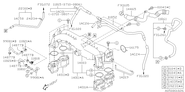 2012 Subaru Impreza STI Intake Manifold Diagram 12