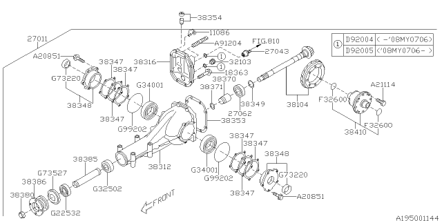2011 Subaru Impreza WRX Differential - Individual Diagram 4