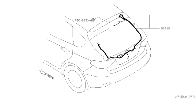 2012 Subaru Impreza WRX Cord - Rear Diagram 2