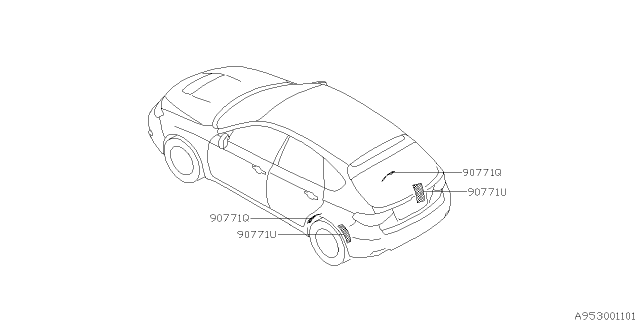 2009 Subaru Impreza Silencer Diagram 1