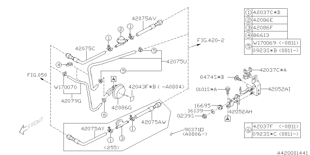 2014 Subaru Impreza STI Fuel Piping Diagram 3