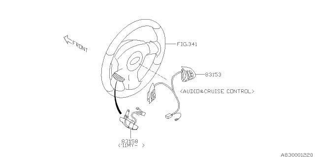 2008 Subaru Impreza WRX Switch - Instrument Panel Diagram 6