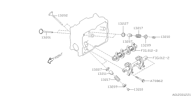 2011 Subaru Impreza STI Valve Mechanism Diagram 2