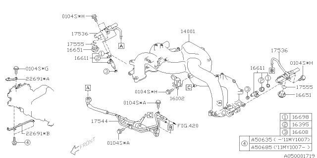 2011 Subaru Impreza STI Intake Manifold Diagram 8