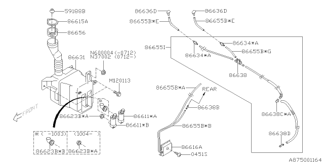 2010 Subaru Impreza Windshield Washer Diagram 2