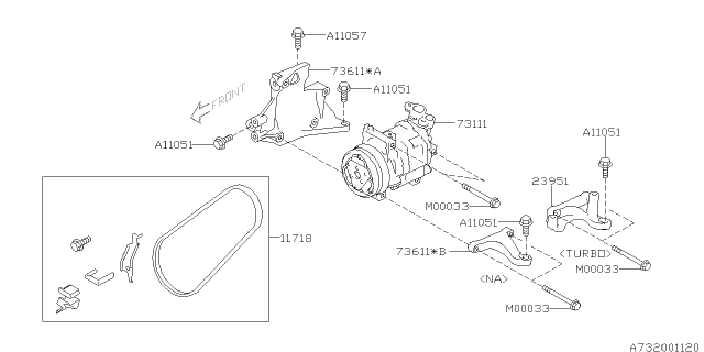 2010 Subaru Impreza WRX Compressor Diagram