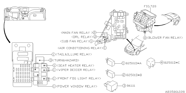 2008 Subaru Impreza WRX Electrical Parts - Body Diagram 5