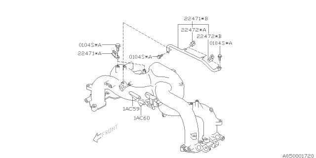 2009 Subaru Impreza STI Intake Manifold Diagram 16