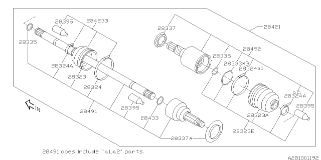 2012 Subaru Impreza STI Rear Axle Diagram 2