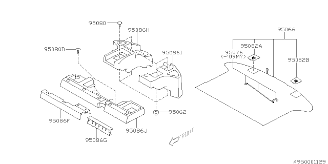 2013 Subaru Impreza STI Mat Diagram 2