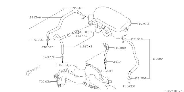 2011 Subaru Impreza STI Emission Control - PCV Diagram 3