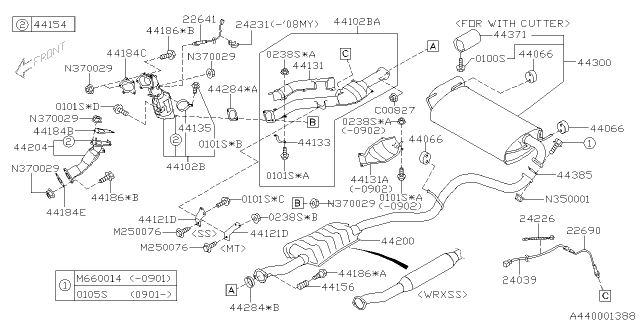 2011 Subaru Impreza WRX Exhaust Diagram 4