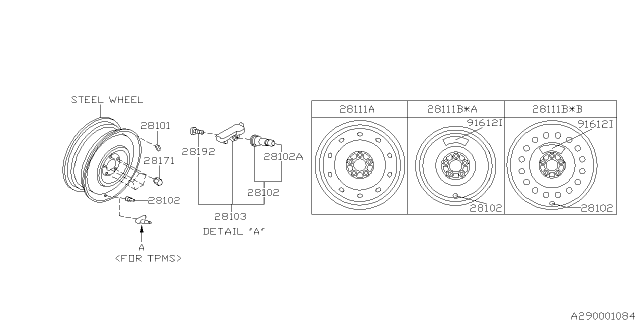 2010 Subaru Impreza Disk Wheel Diagram 2