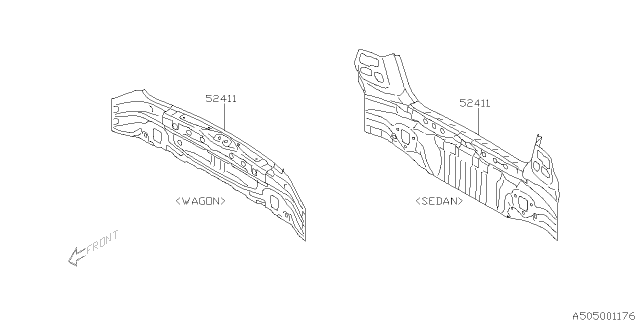 2008 Subaru Impreza Body Panel Diagram 3