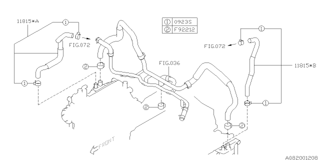 2014 Subaru Impreza WRX Emission Control - PCV Diagram 1