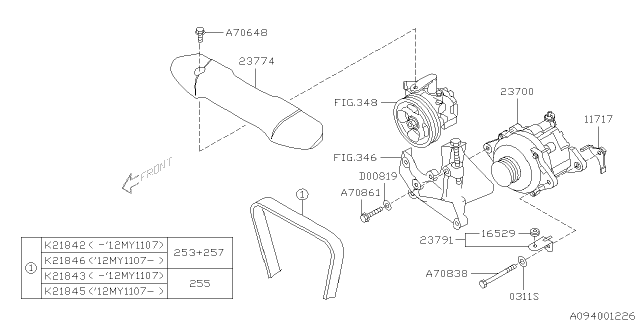 2009 Subaru Impreza STI Alternator Diagram 2