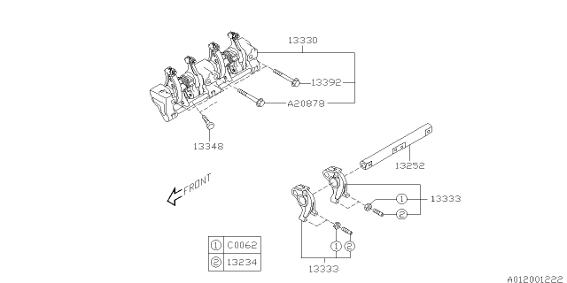 2008 Subaru Impreza STI Valve Mechanism Diagram 3