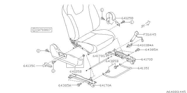 2010 Subaru Impreza STI Front Seat Diagram 5