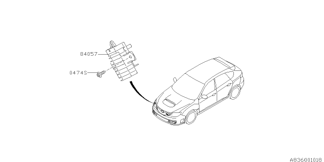 2012 Subaru Impreza WRX Electrical Parts - Day Time Running Lamp Diagram 2