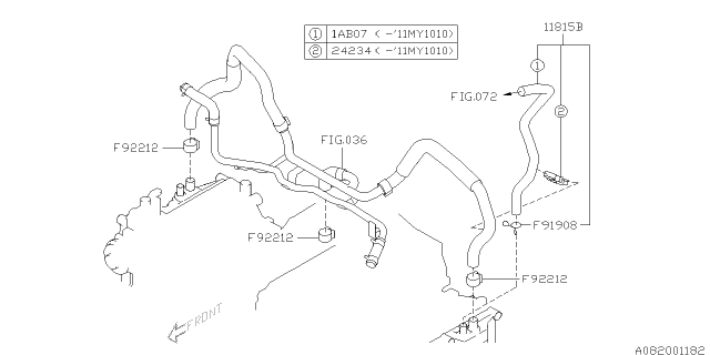 2009 Subaru Impreza Emission Control - PCV Diagram 1