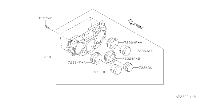 2008 Subaru Impreza WRX Heater Control Diagram 1