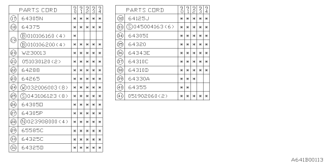 1992 Subaru Legacy Rear Seat Diagram 4