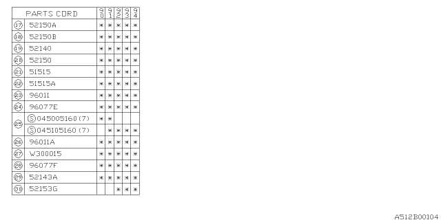 1990 Subaru Legacy Floor Panel Diagram 4