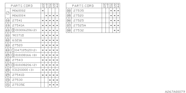 1993 Subaru Legacy Hydraulic Unit ECU Assembly Diagram for 26720AA010