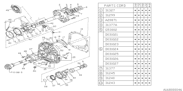 1993 Subaru Legacy Automatic Transmission Oil Pump Diagram 1