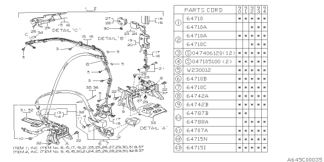 1990 Subaru Legacy Front Seat Belt Diagram 1