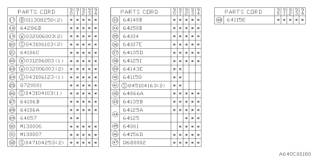 1990 Subaru Legacy Front Seat Diagram 6