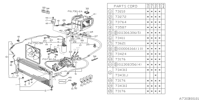 1990 Subaru Legacy Air Conditioner System Diagram 3