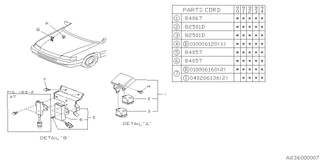 1990 Subaru Legacy Electrical Parts - Day Time Running Lamp Diagram