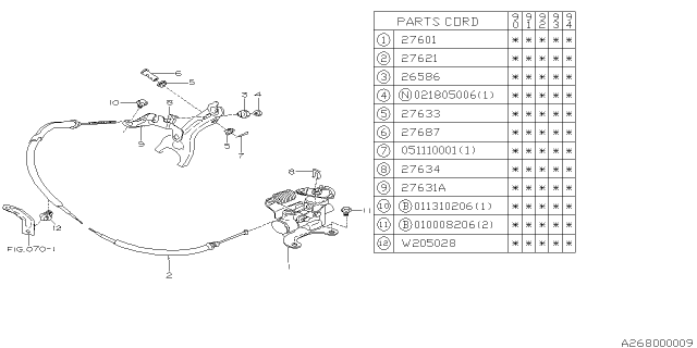 1993 Subaru Legacy Hill Holder Diagram