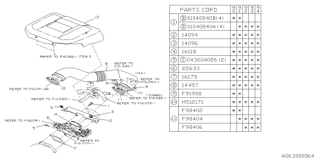 1991 Subaru Legacy Throttle Chamber Diagram 1