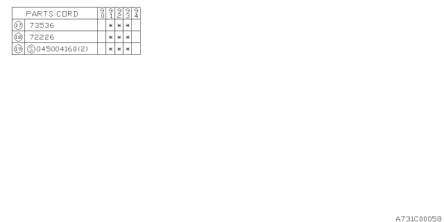 1992 Subaru Legacy Cooling Unit Diagram 4