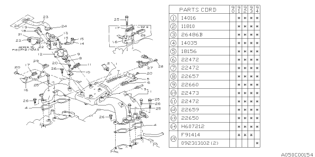 1991 Subaru Legacy Intake Manifold Diagram 3