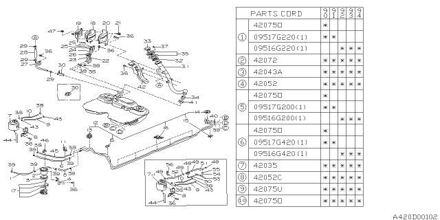 1993 Subaru Legacy Fuel Piping Diagram 8