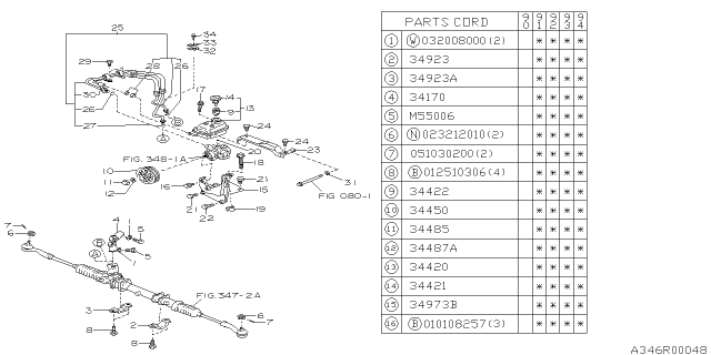 1992 Subaru Legacy Power Steering System Diagram 3