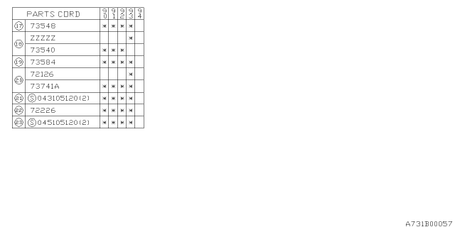 1992 Subaru Legacy Cooling Unit Diagram 6