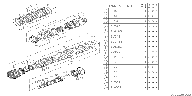 1991 Subaru Legacy Foward Clutch Diagram 3
