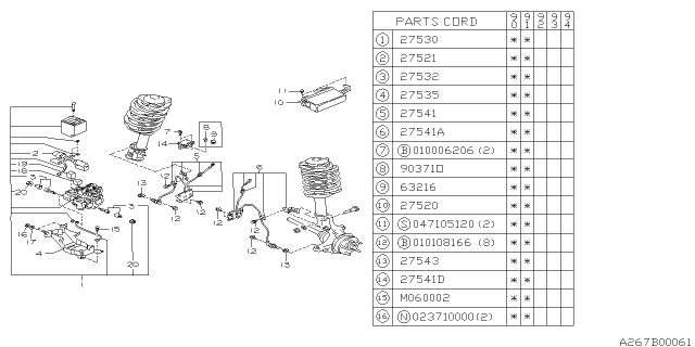 1991 Subaru Legacy Antilock Brake System Diagram 1