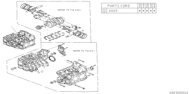 1990 Subaru Legacy Short Block Engine Diagram