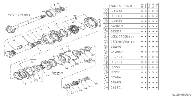 1991 Subaru Legacy Drive Pinion Shaft Diagram 1