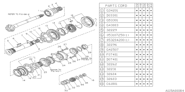 1994 Subaru Legacy Drive Pinion Shaft Diagram 1