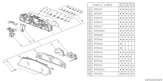 1994 Subaru Legacy Meter Diagram 4